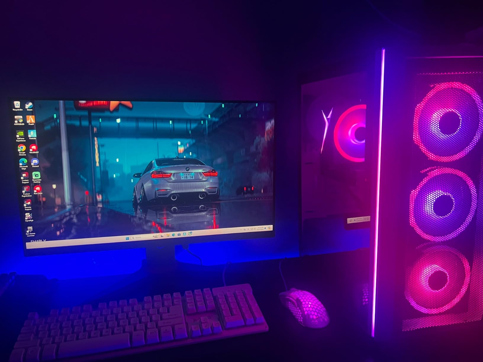 Azure 3 Desktop PC, Intel i7 14700F 2.1 GHz (5.3GHz), NVIDIA RTX 5070 12GB, 1TB Gen4 NVMe SSD, 32GB DDR5 RAM 6000 RGB, 850W Gold PSU, 360mm ARGB AIO, Wi-Fi, Win 11 customer photo 1