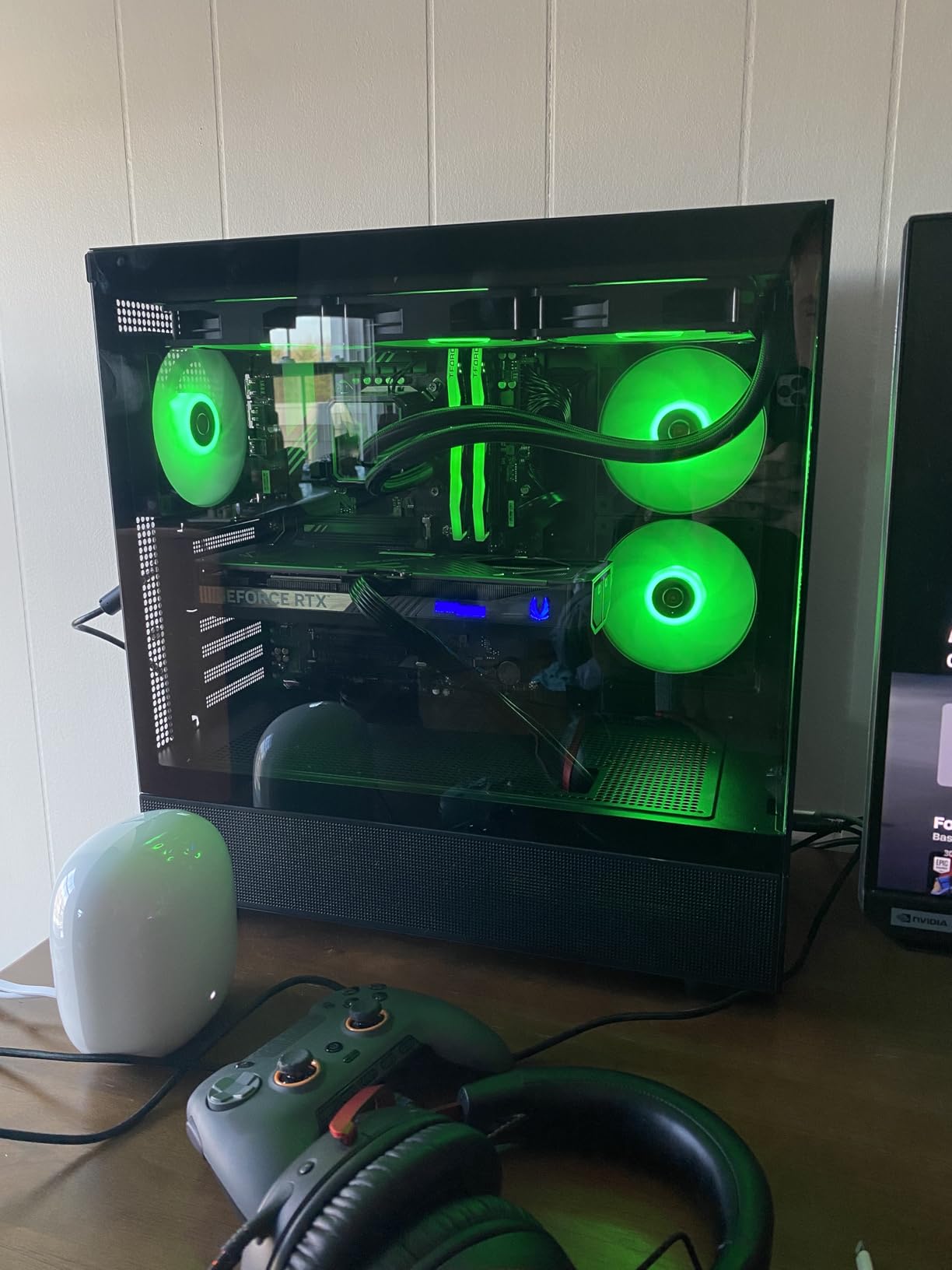 Azure 3 Desktop PC, Intel i7 14700F 2.1 GHz (5.3GHz), NVIDIA RTX 5070 12GB, 1TB Gen4 NVMe SSD, 32GB DDR5 RAM 6000 RGB, 850W Gold PSU, 360mm ARGB AIO, Wi-Fi, Win 11 customer photo 2