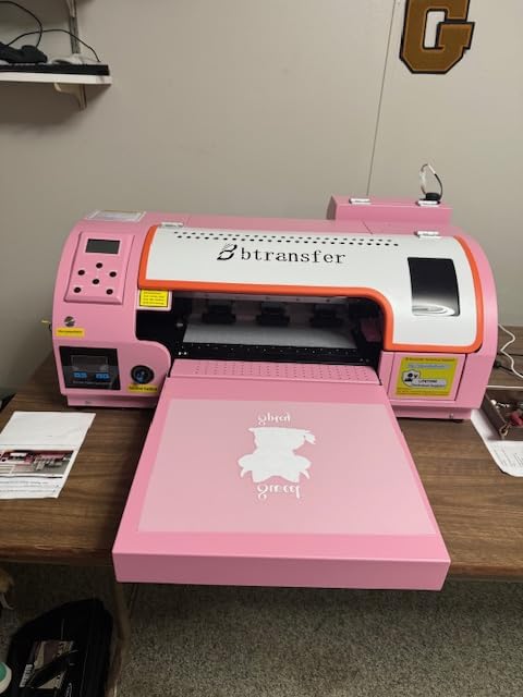A3 M1630 Pro DTF Printer Bundle Auto Maintenance&Cutter for T-Shirt Direct to Film Printing,White Ink Circulation Heat Transfer Home Use Machine for Fabric(Printer,Oven,Laptop,Supplies) customer photo 2