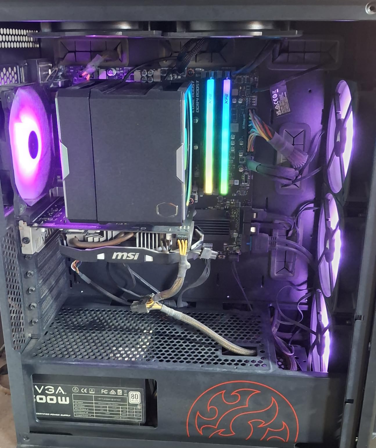Cooler Master Hyper 612 APEX CPU Air Cooler - Powerful Dual 120mm PWM Fans, 6 Copper Heat Pipes, AMD AM5/AM4 & Intel LGA 1851/1700, High Performance Tower Cooler with Premium Top Cover, 159mm Height customer photo 2