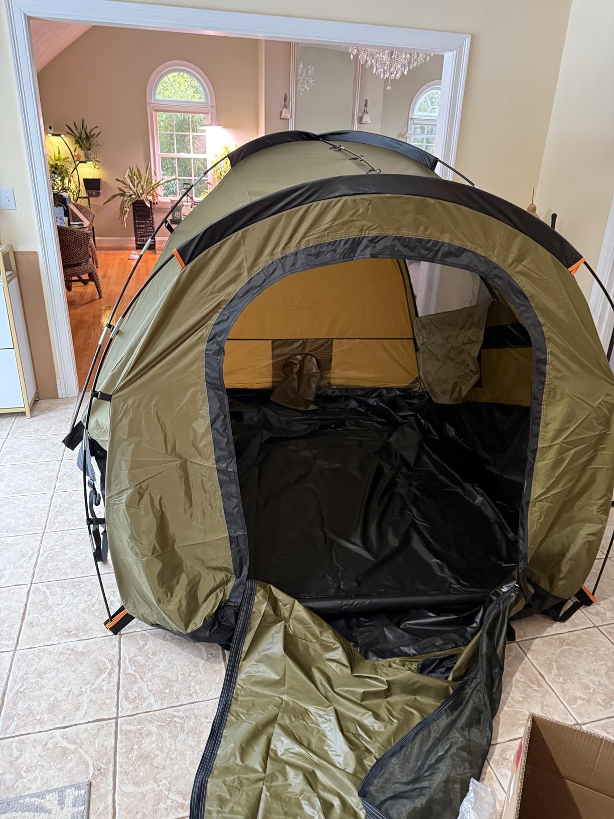 Truck Bed Tent, Waterproof PU3000mm Pickup Truck Tent for Camping Bed, 2-3 Person Sleeping Truck Tent, Portable for Car Camping customer photo 1