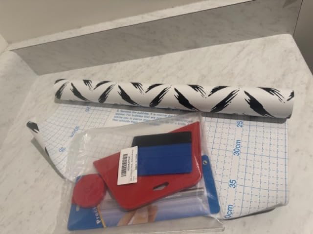 WRAPXPERT Wallpaper Tools, Wallpaper Kit for Peel and Stick Wall Paper Applying, Smoothing Tool Kit for Applying Adhesive Backsplash Tile, Window Film Installation, for Bathroom/Bedroom/Kitchen customer photo 2