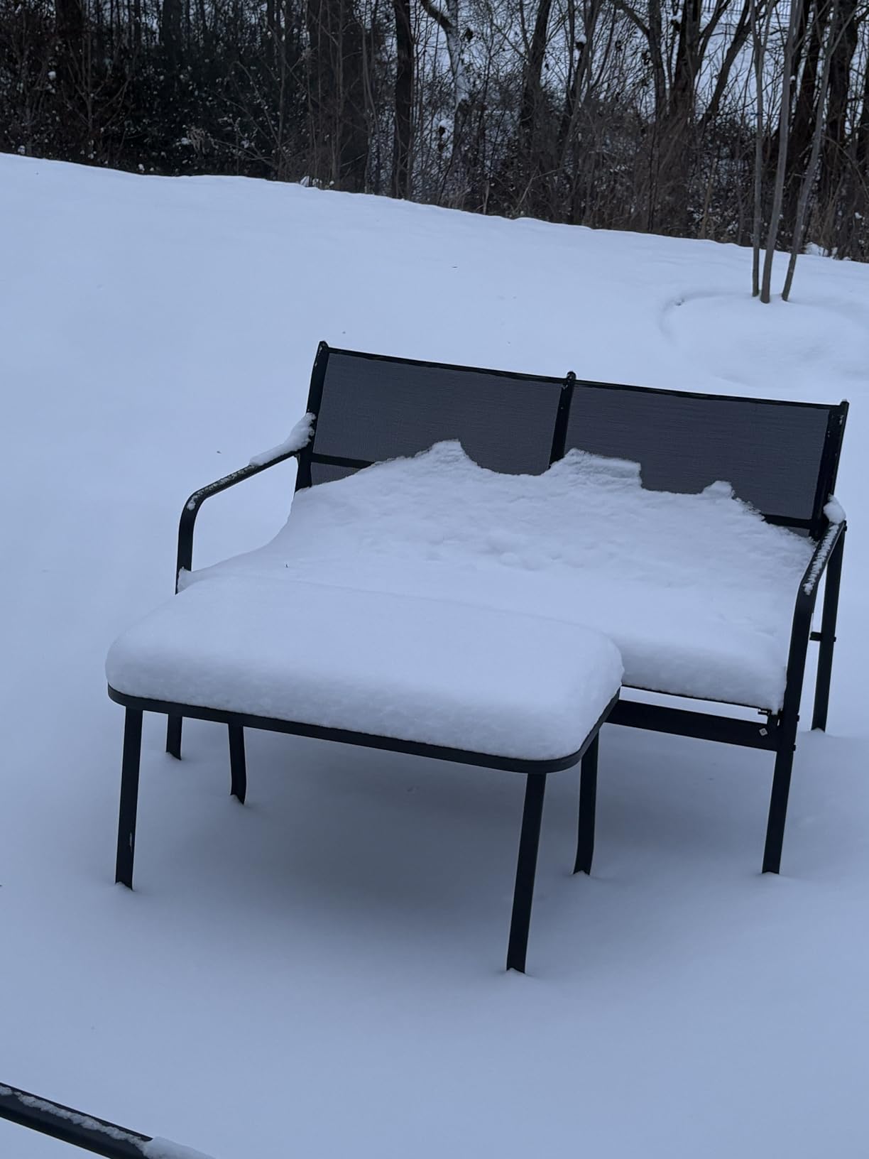 Gizoon 4 Piece Patio Furniture Set, Outdoor Conversation Set, with Glass Coffee Table, Loveseat, 2 Single Chairs, All Weather Textile Fabric, for Backyard, Balcony, Lawn, Garden, Poolside, Grey customer photo 2