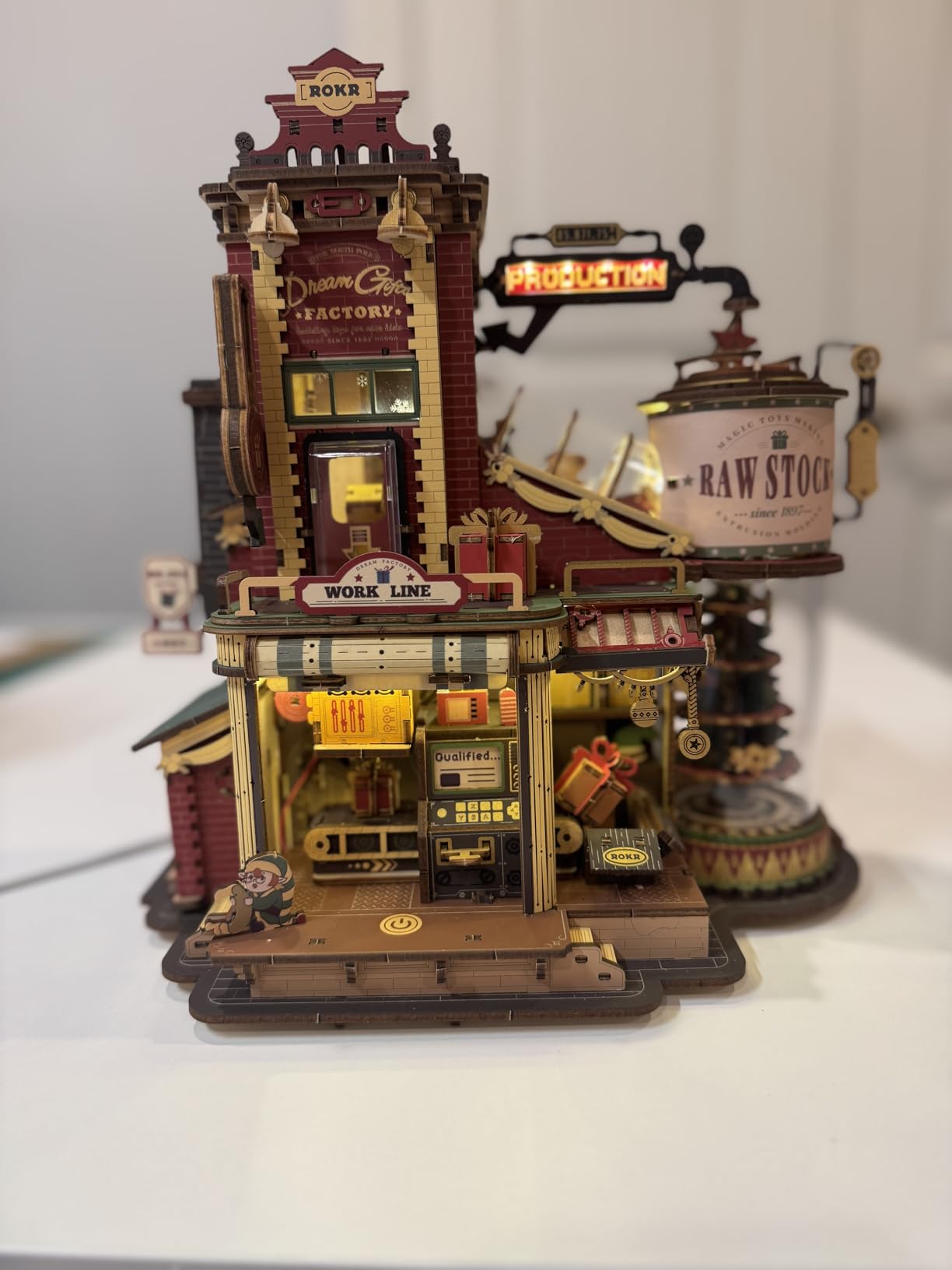 ROKR 3D Wooden Puzzle for Adult - Gift Factory Mechanical Model Kit with Music & Lights, 449pcs Adult Wooden Puzzles, DIY Building Toy for Adults customer photo 1