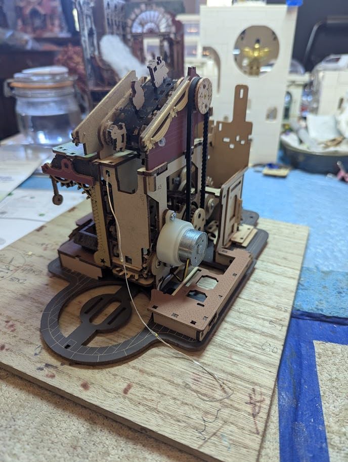 ROKR 3D Wooden Puzzle for Adult - Gift Factory Mechanical Model Kit with Music & Lights, 449pcs Adult Wooden Puzzles, DIY Building Toy for Adults customer photo 2