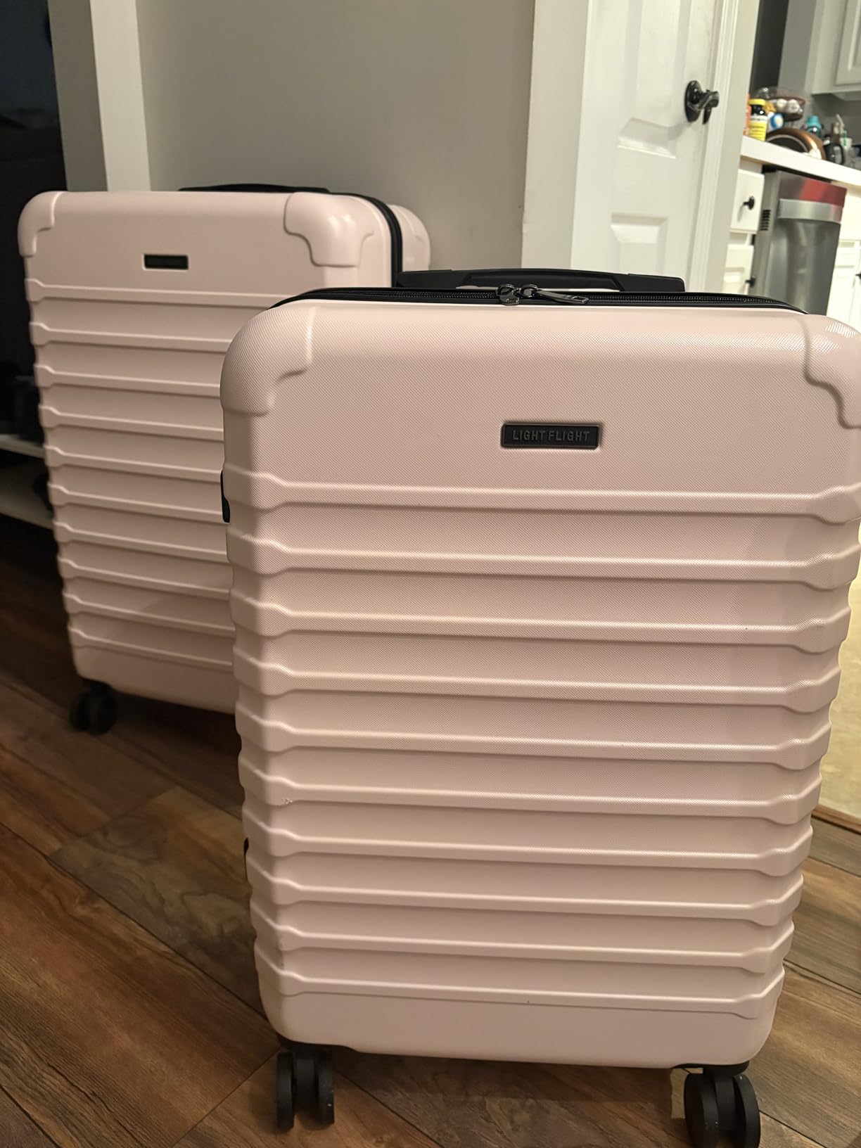 LIGHT FLIGHT Luggage Sets, 3 Piece Durable Suitcase Set with Spinner Wheels, Royal Blue customer photo 2