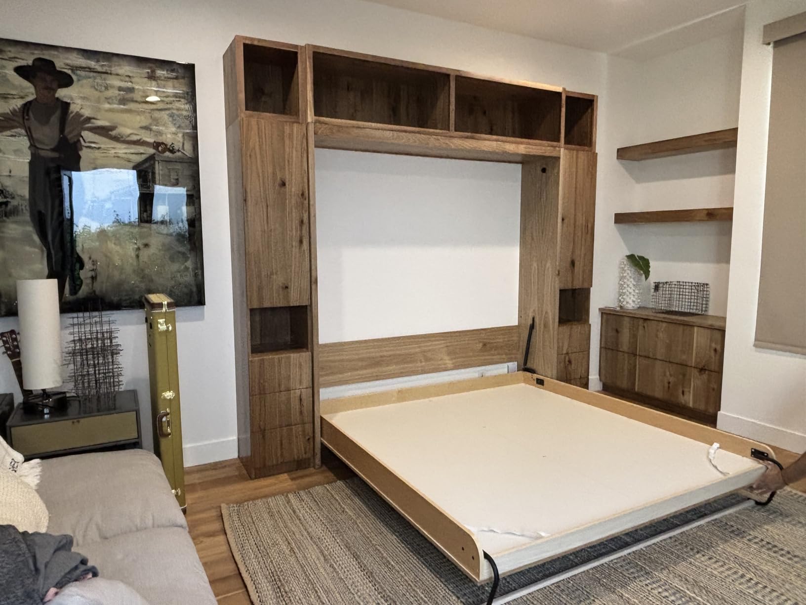 Create-A-Bed Premium Murphy Bed Kit, King Horizontal customer photo 1