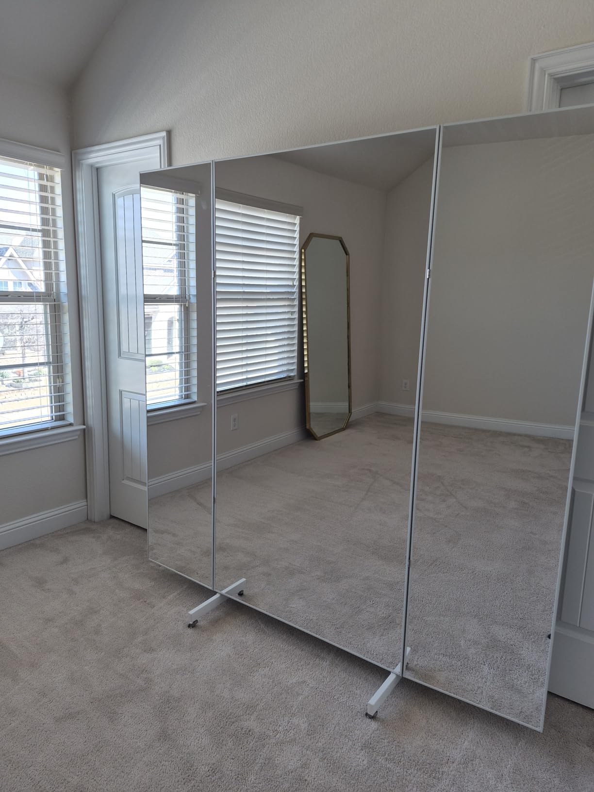 brisafe NanoMirror Non-Glass Ultra-Light Foldable Home Gym on Wheels, 71