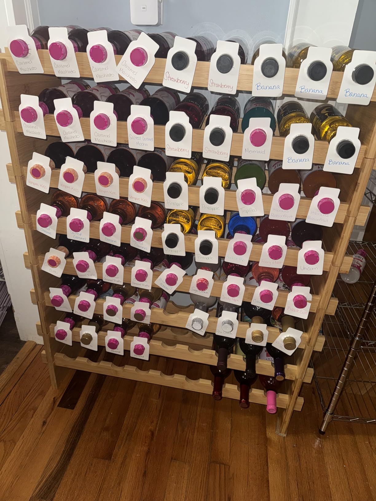 VEVOR 8-Tier 72 Bottles Stackable Modular Wine Rack, Freestanding Wines Holder Display Shelf, Solid Bamboo Wood Storage Racks, Wobble-Free Shelves for Kitchens, Dining Rooms, Cellars, Natural Color customer photo 2