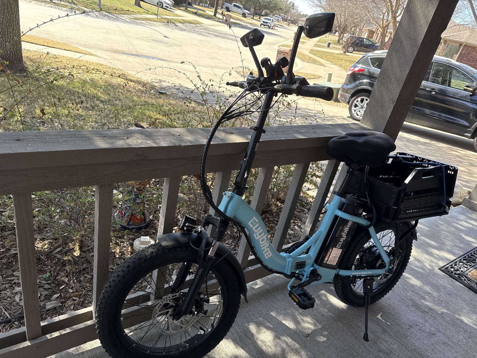 Folding Electric Bike for Adults with Peak 1000W Motor, 48V 20AH Battery up to 30MPH 80 Miles, 20