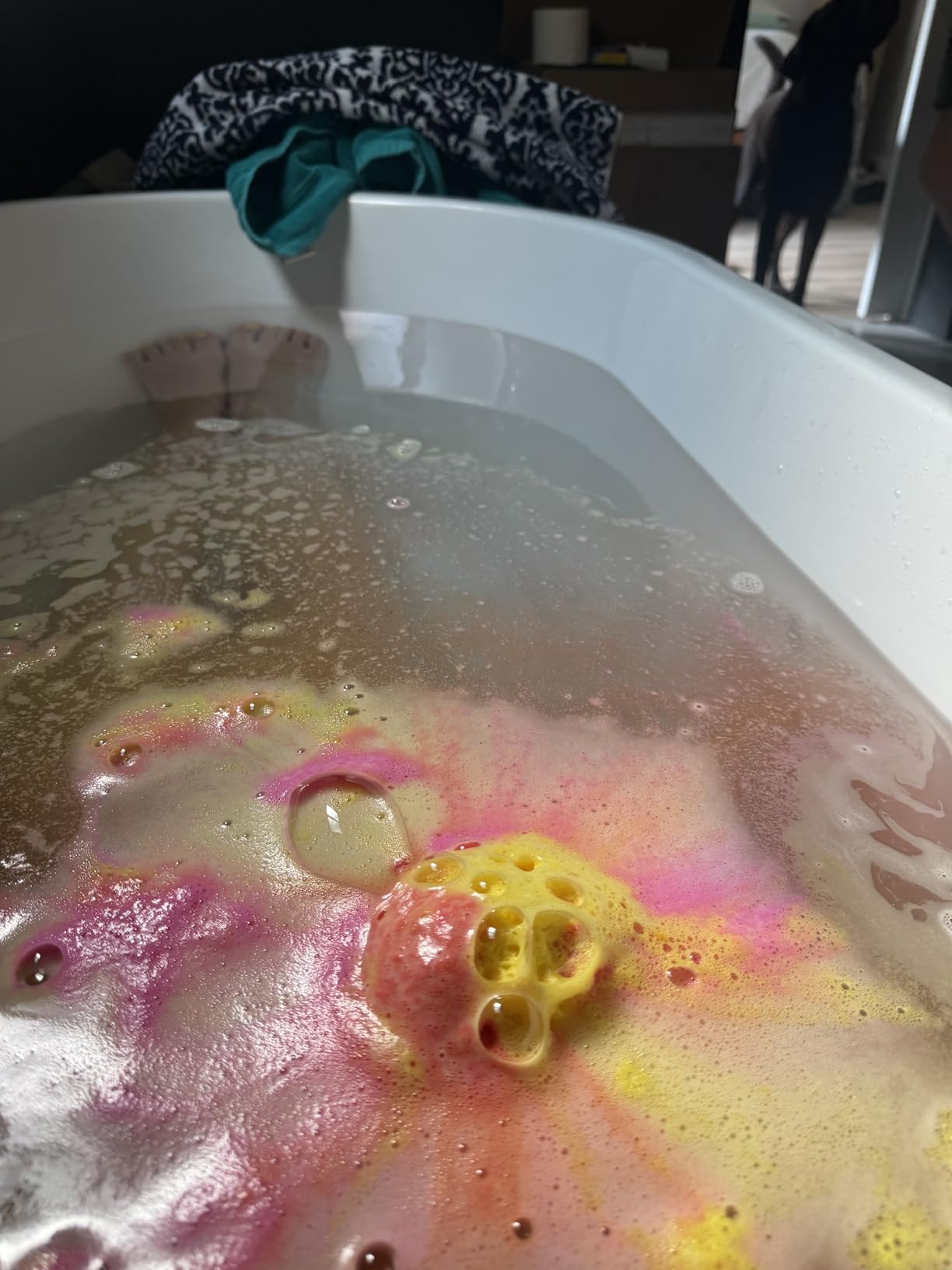 Mauritius 59 Inch Acrylic Freestanding Whirlpool Bathtub, Oval with 8 Water SPA Jets Morden White Stand Alone Jetted Tub, Luxury Acrylic Free Stand Deep Soaking Bath Tub customer photo 1