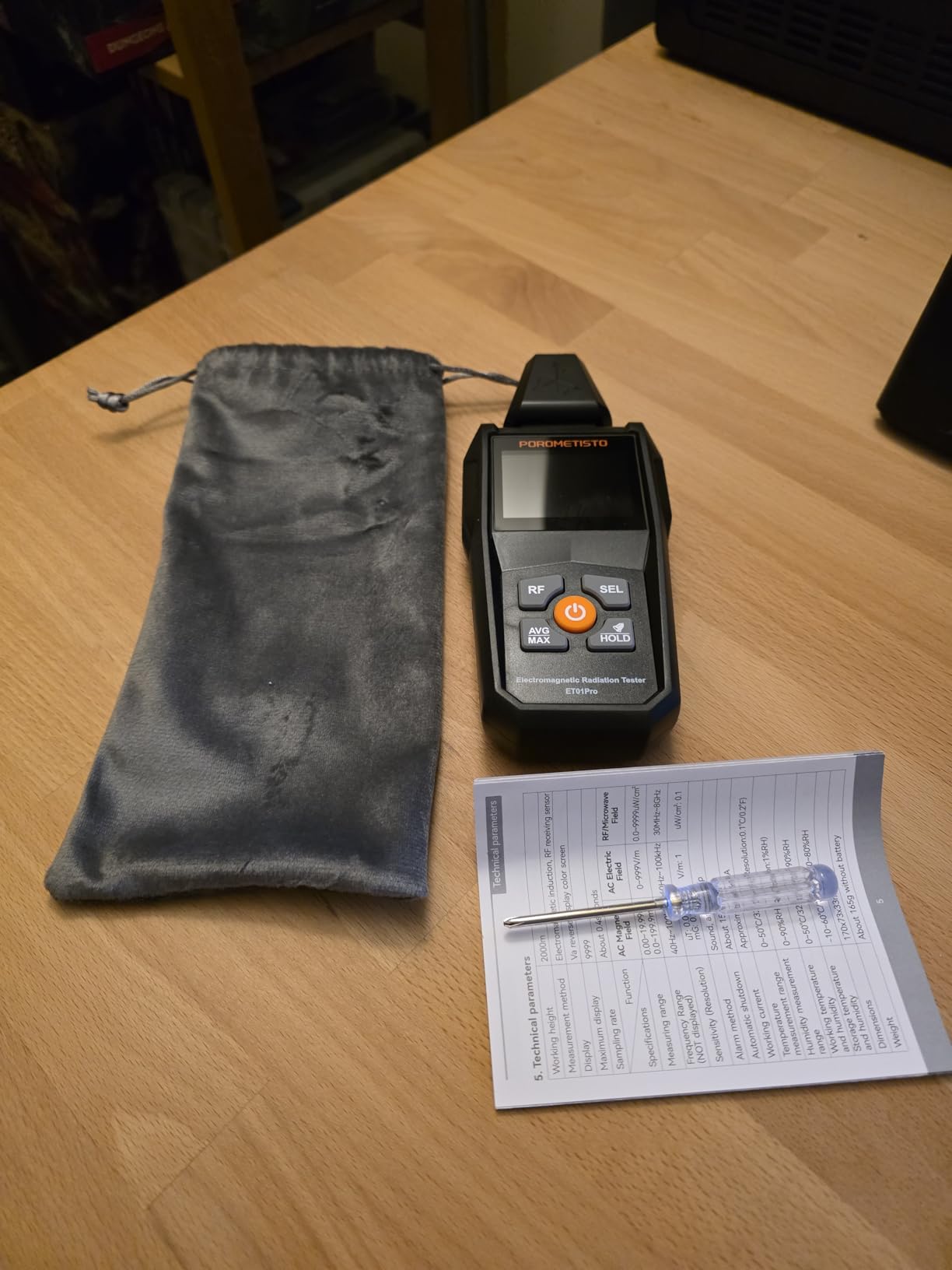 EMF Meter Radiation Detector, ET01Pro EMF Detector, 5-in-1 Electromagnetic Field and Radio Frequency Detector for Home Use and Office EMF Inspections,Ghost Hunting Equipment customer photo 2