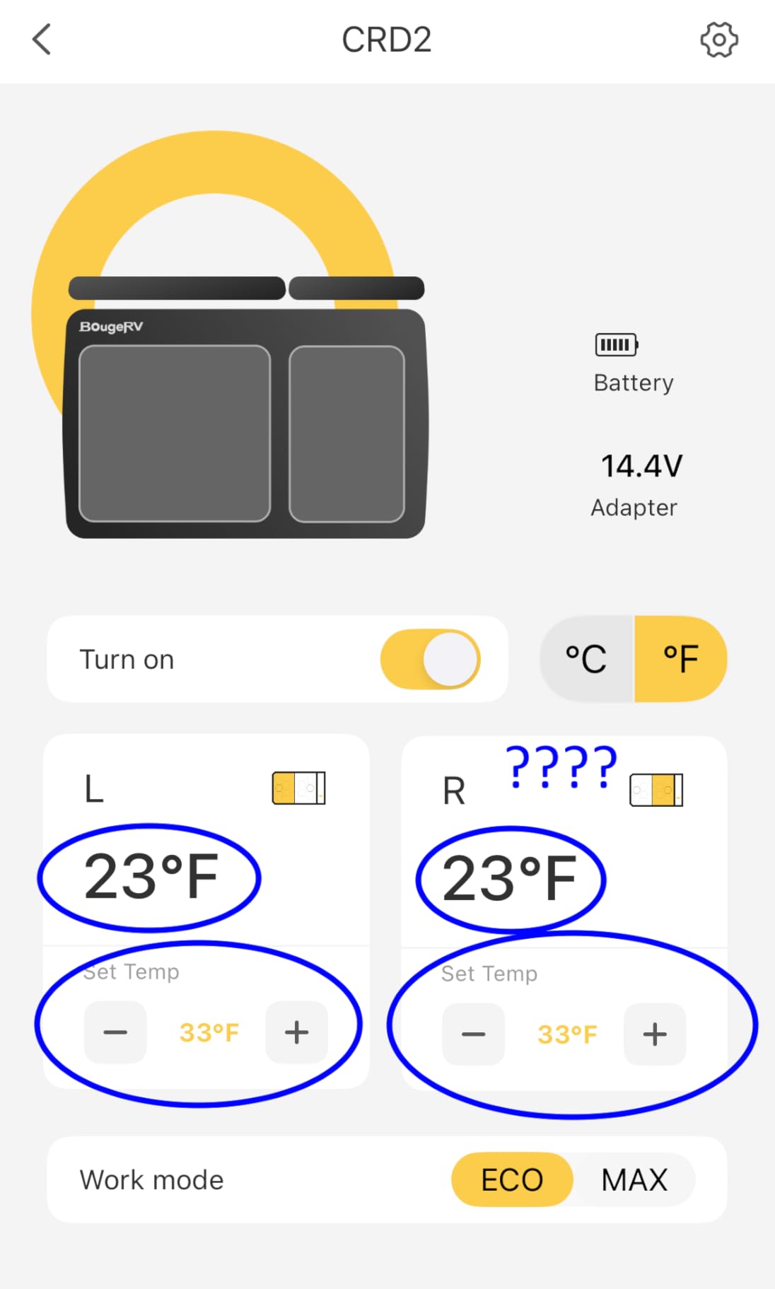 BougeRV 12 Volt Car Refrigerator, CRD2 43 Quart Portable Fridge Freezer with APP Control, -4°F to 68°F Dual Zone Compressor Electric Cooler for Overlanding customer photo 2