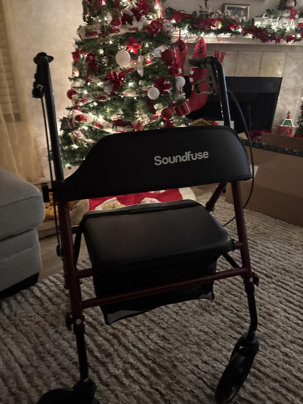 SOUNDFUSE Walkers for Seniors, Rollator Walker with Seat, 8