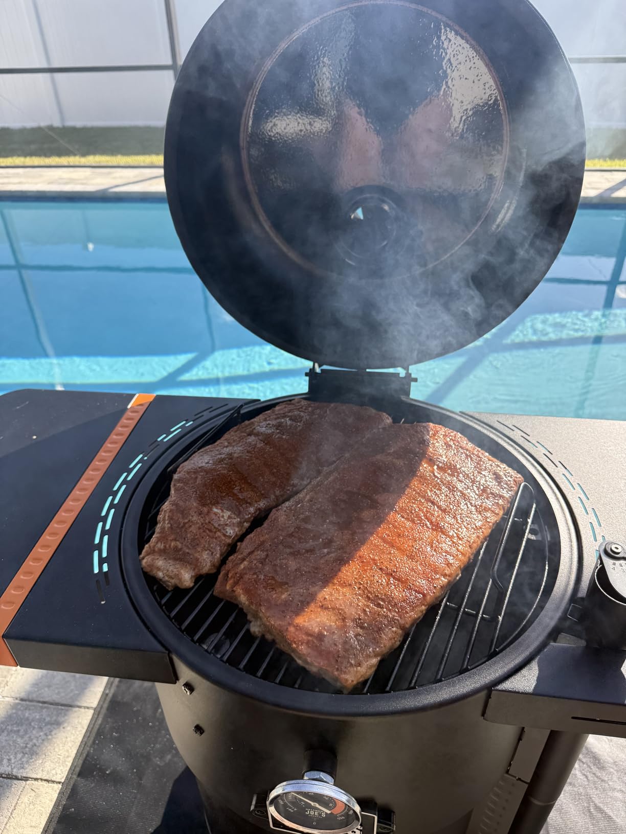 Oklahoma Joe's Bronco 18 in. Heavy Duty Charcoal Drum Smoker and Grill with 284 sq. in. Cooking Area in Black, Smoker Grill customer photo 1