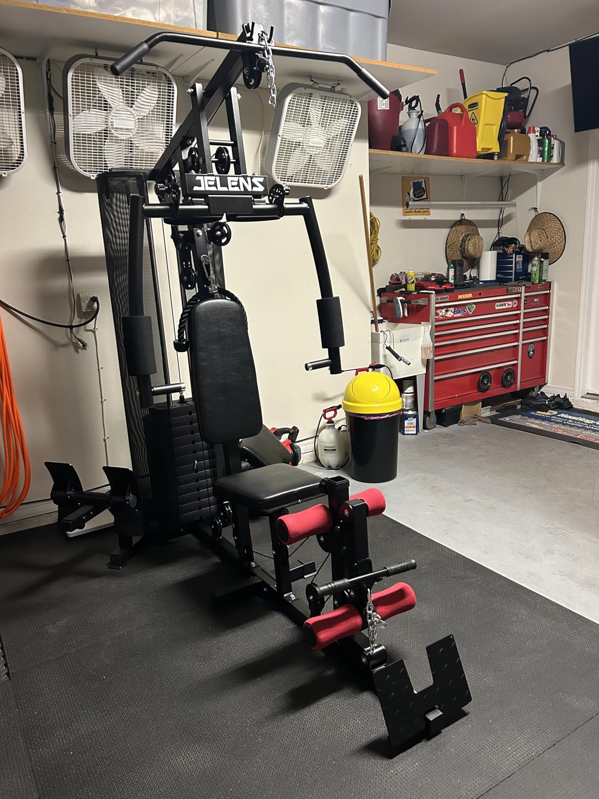 Home Gym, Multifunctional H11 Home Gym Equipment, Workout Station with 150LBS Weight Stack, Exercise Equipment with Pulley System for Full Body Training customer photo 1