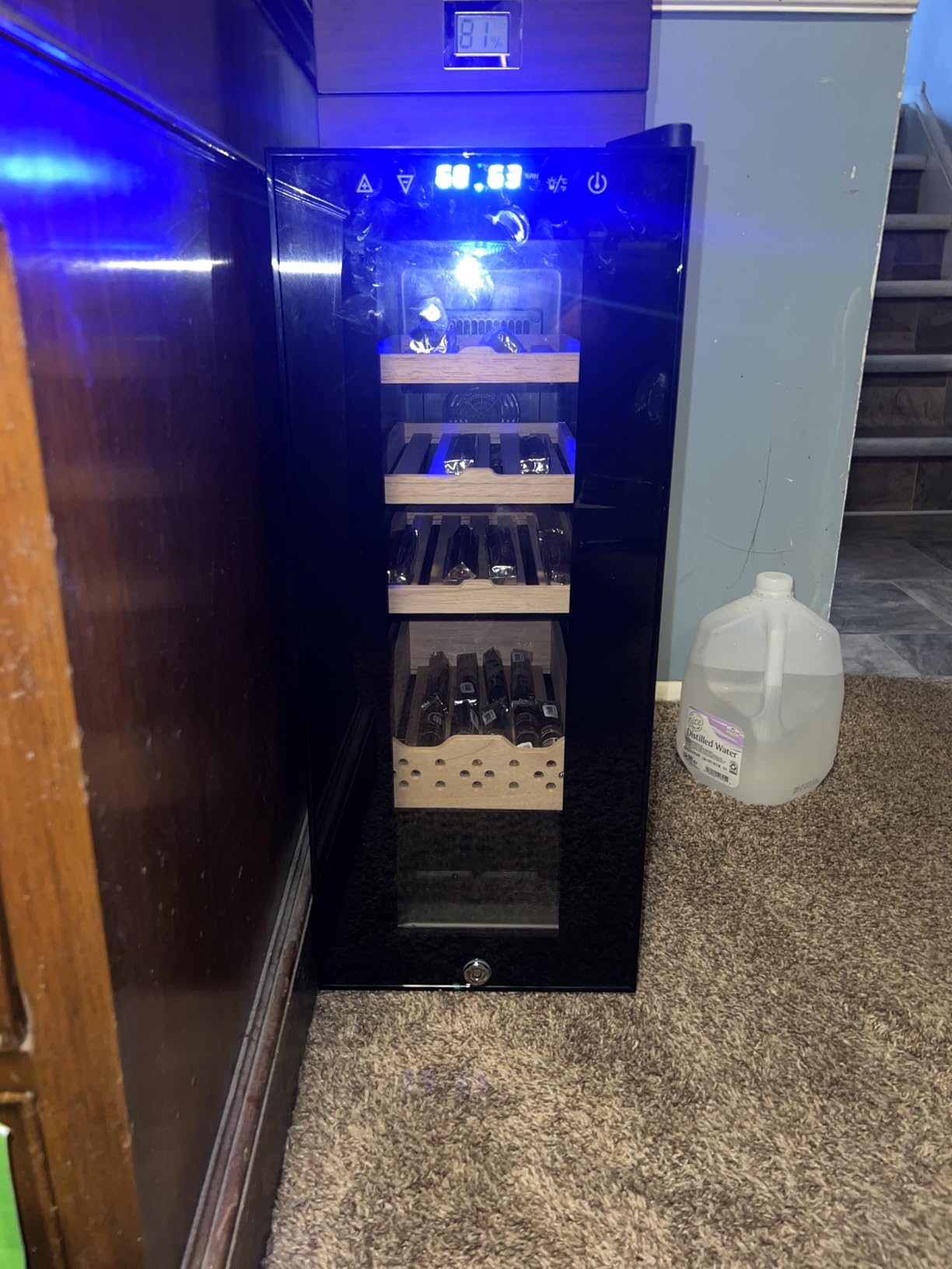 Tylza 35L Cigar Humidor Cabinet, 260 Counts Electric Humidors for Cigars with Humidity & Temperature Control, Digital Hygrometer, Spanish Cedar Wood, Cigar Humidors with Safety Lock, Gift for Men customer photo 1