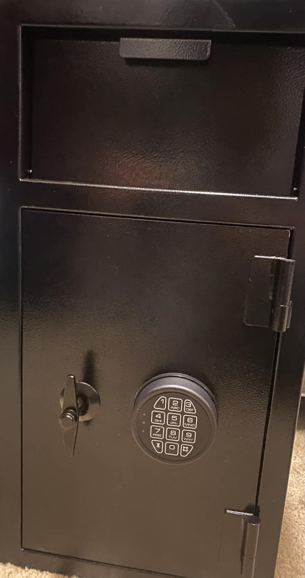 9.5 CUB Drop Safe Heavy Duty Dual Door Safe Box Fireproof Waterproof Money Safes Box withDigital Combination and Anti-Fishing & Free Fireproof Bag for Home Office Jewelry Documents customer photo 1