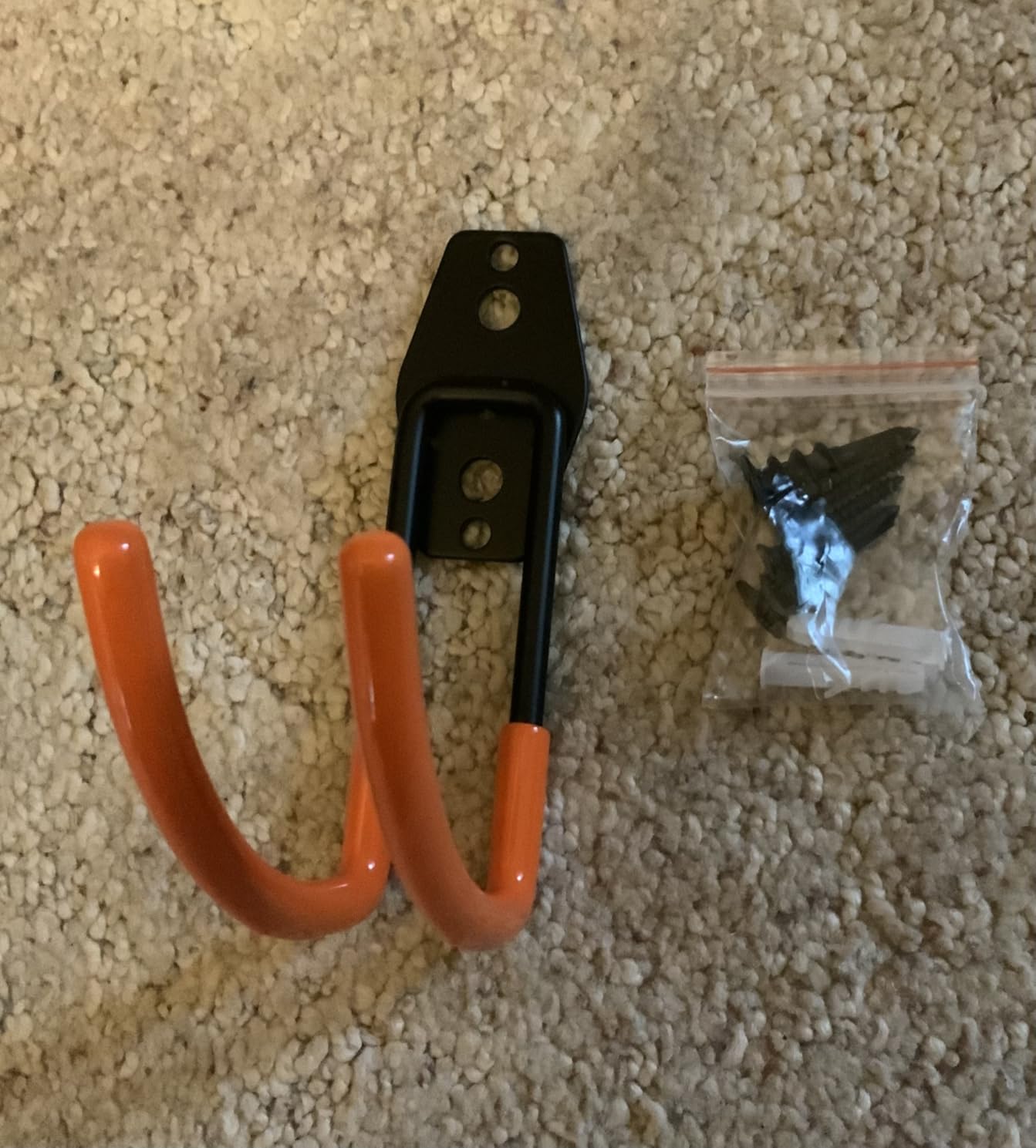 EV Charger Holder Wall Mount, Heavy Duty Steel J-Hook, Durable EV Charger Cord Organizer Accessory, Steel Hook for Indoor/Outdoor Use (Black) customer photo 1