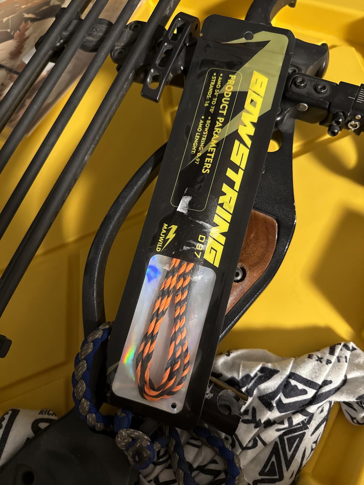 D97 Flemish Twist Bow String Handmade Fast Flight Bow String 16 Strands 54-70in Replacement Bowstring for Traditional Longbow Recurve Bow customer photo 1