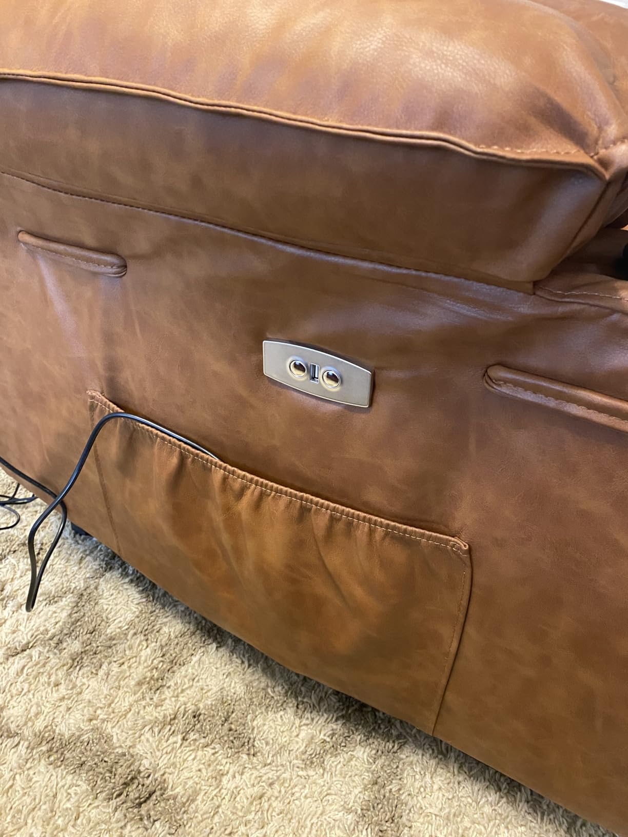 Polar Aurora Power Lift Chair for Elderly,Electric Recliner Chair with Vibrating Massage & Heating,Living Room Chair with Thickened armrest,USB Ports,2 Cup Holders customer photo 2