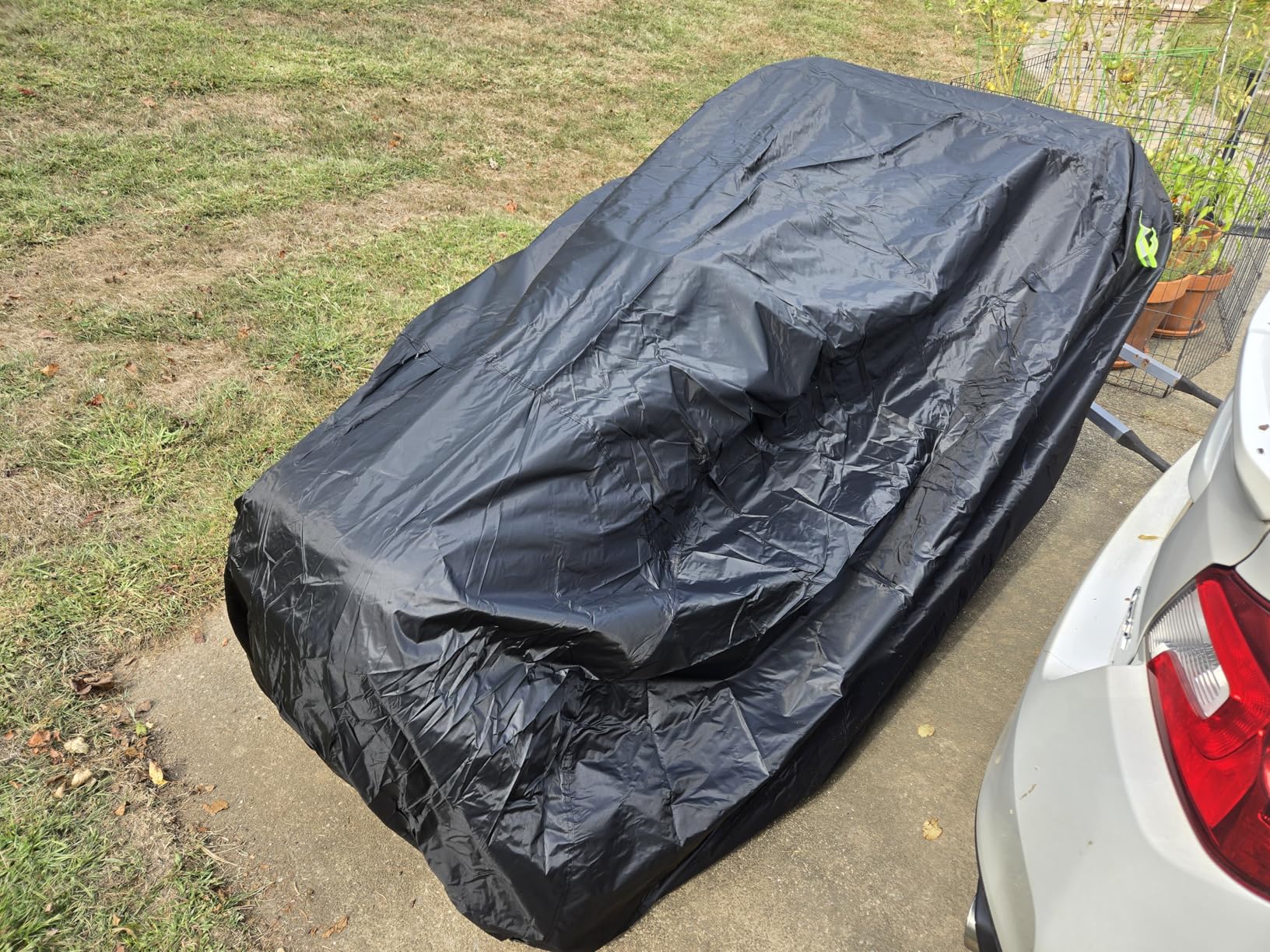 ATV Cover,Waterproof Outdoor Heavy Duty 4 Wheeler Covers,Tearproof Anti-UV 420D Polyester, Weatherproof Four Wheeler Quad Storage Cover,Universal Fits for Polaris Honda Yamaha Kawasaki,86.5x50.5x49.5 customer photo 1