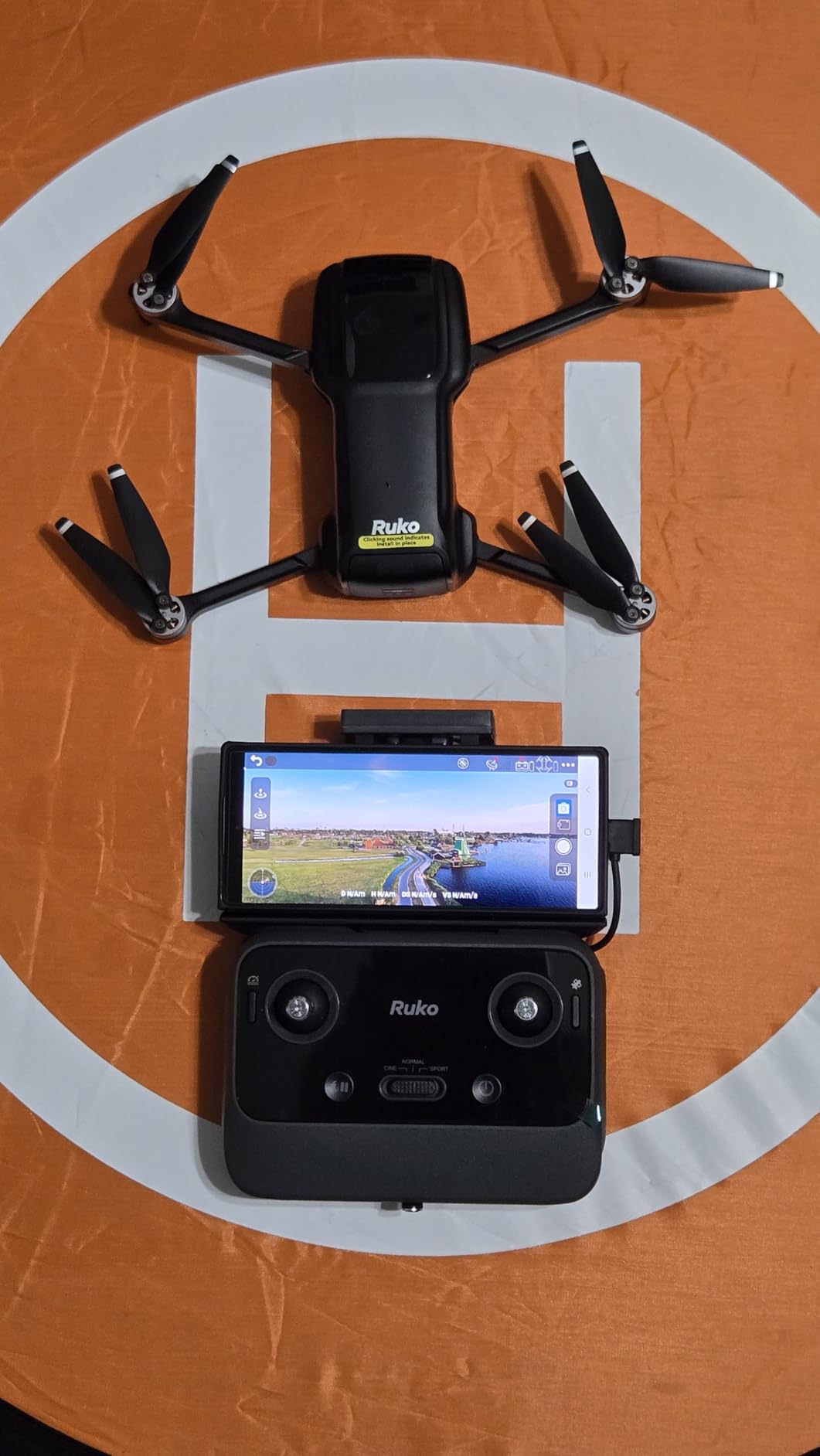 Ruko U11MINI 4K, Under 249g Pocket Drone with Camera for Adults 8K Photo 4K/30fps Video, 3-Axis Gimbal ElS, 20000ft FPV Digital Transmission, FAA- Exempt (32-Min Flight) customer photo 1