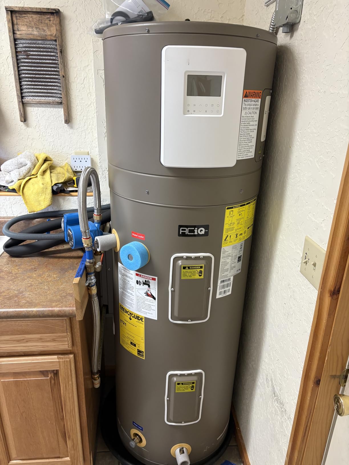 ACiQ Electric Residential Hybrid Hot Water Heater 50 Gallon Tank | Heat Pump, Quiet Operation | 240V, 1Ph, 60Hz customer photo 1