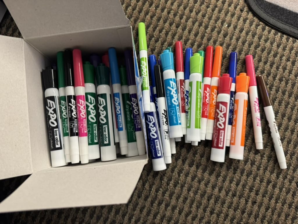 EXPO Dry Erase Markers Ultimate Pack, Chisel, Fine, Ultra Fine, Mixed Tips, Assorted Colors, 40 Count - Whiteboard, Essential Supplies for Office, School, Classroom, Teachers customer photo 2