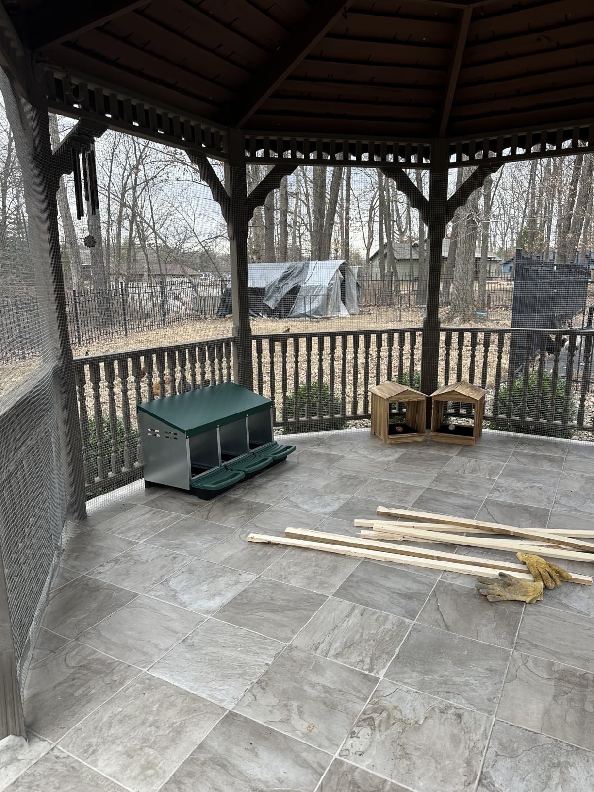 Chicken Nesting Box 3 Compartments - Wall Mount Wooden Egg Laying Nest Box for Chicken Coop, Easy to Assemble & Versatile Use for Hens, Ducks, Chickens customer photo 1