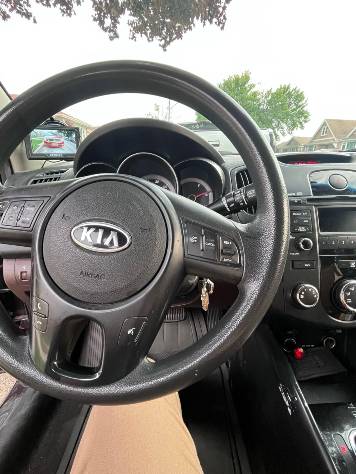 FEISIKE Backup Camera, 1080P IR Night Vision with Monitor, Easy Setup Plug-Play Rear View Camera, 150 Degrees Wide Angle, IP68 Waterproof, 4.3