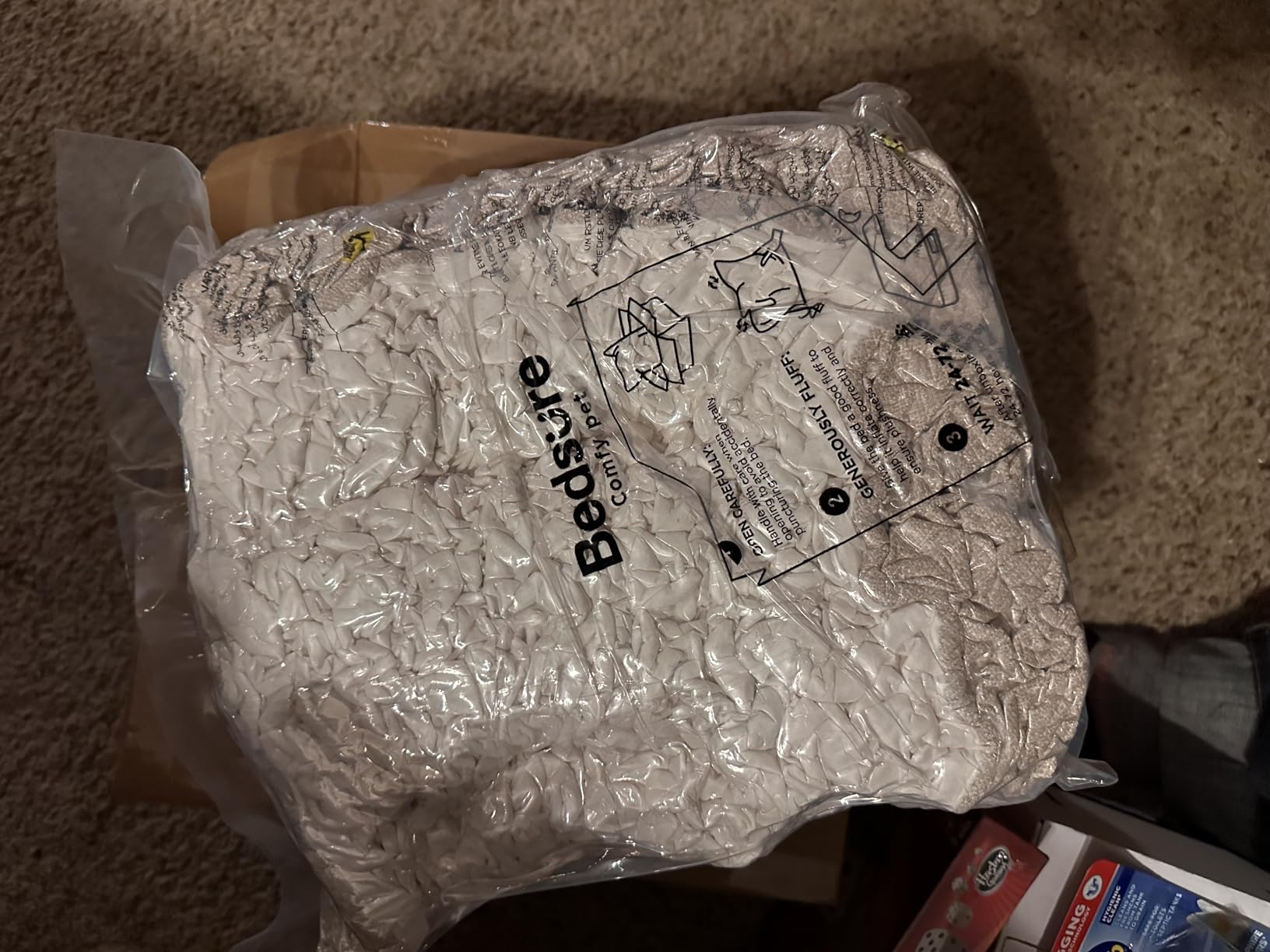 Bedsure SupportMax XL Orthopedic Dog Beds Large Sized Dog - Extra Thick Supportive Dogs Couch with Waterproof Washable Cover, Extra Large Comfort Pet Sofa with Soft Sherpa & Nonskid Bottom, Grey, 42 inch customer photo 2