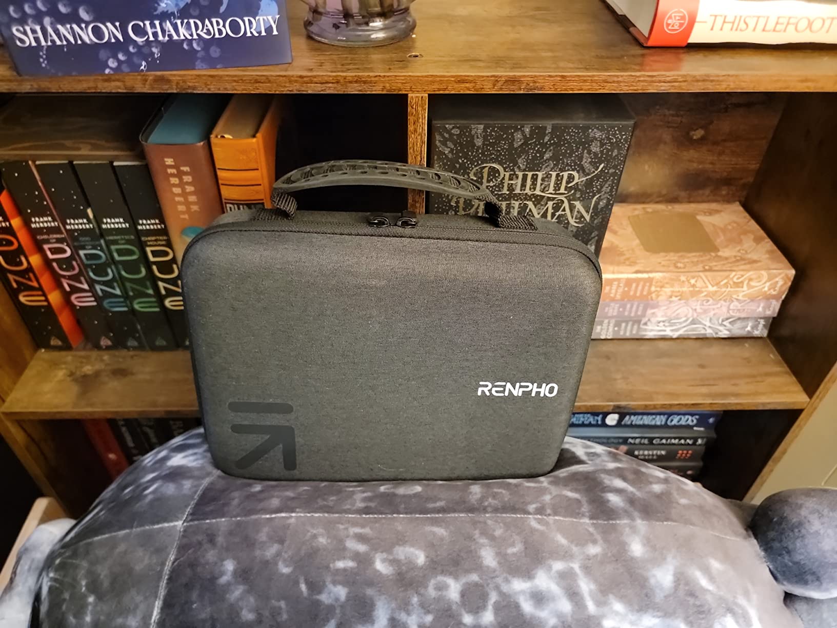 RENPHO Power+ Thermacool Massage Gun with Heat and Cold, 12mm Amplitude Deep Tissue Percussion Massager for Professional Athletes, App Controlled Guided Courses, 6 Speeds, 6 Attachments, Carry Case customer photo 2