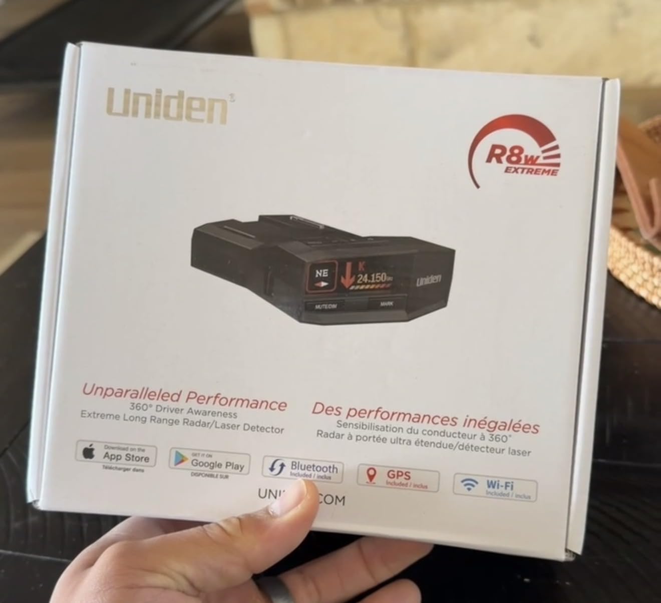 Uniden R8W (new Model) Extreme Long Range Laser/Radar Detector, 360° Awareness, Directional Arrows, Wi-Fi, Bluetooth, GPS, Real-Time Voice Alerts, Red Light & Speed Camera Alerts, R/TACH App customer photo 1