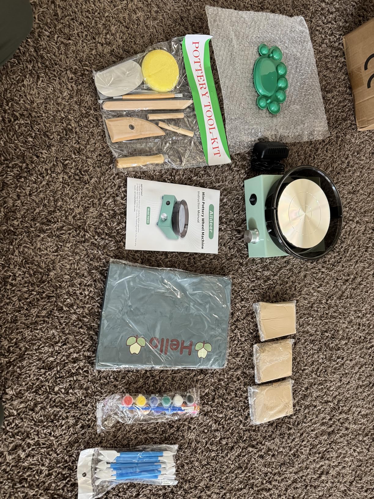 Alldeer Mini Pottery Wheel Kit - 6