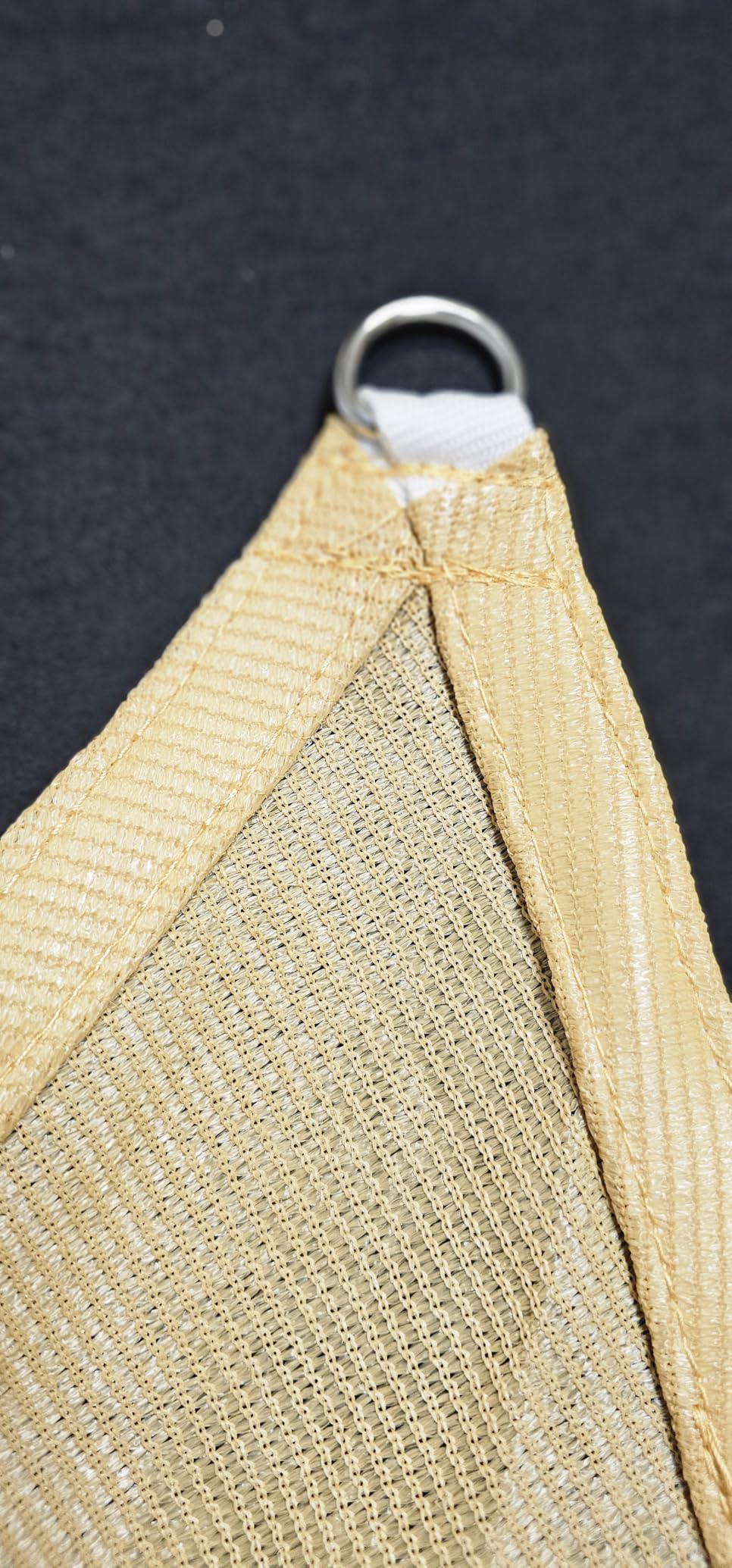 Amazon Basics Outdoor Patio Sun Shade Sail with UV Block, 10' x 13', Sand customer photo 1