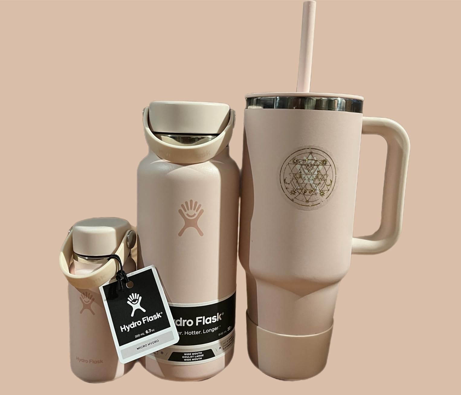 Hydro Flask Micro Bottle - Insulated Mini Leak Proof Flask for Purse or Pocket in 6.7 Oz Trillium Pink customer photo 1