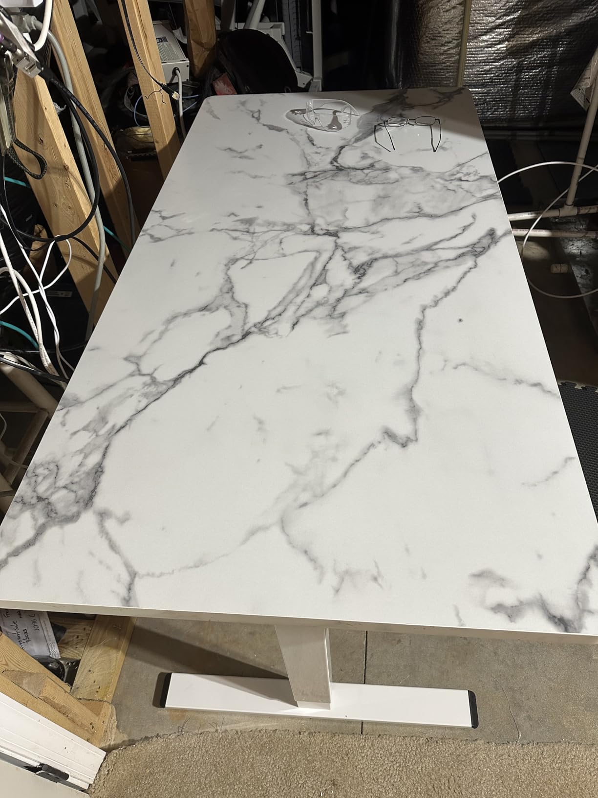 FLEXISPOT E3 Solid Wood Dual Motor 71 x 30 Electric Standing Desk Sit Stand Desk, Holds 220 lbs, Adjustable Height w/Memory Presets, Butcher Block Rubberwood Desktop & Black Frame customer photo 1