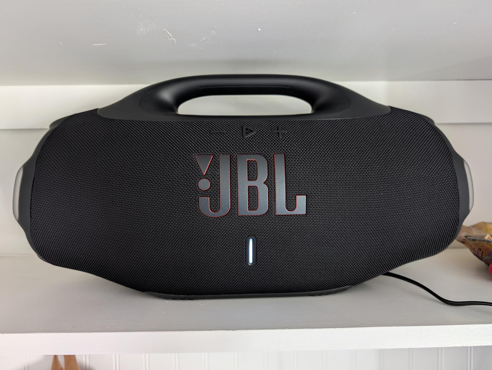 JBL Boombox 4 - Most Powerful Portable Waterproof Speaker with Massive Pro Sound, Up to 34 Hours of Playtime, & Multi-Speaker Connection by Auracast (Black) customer photo 1