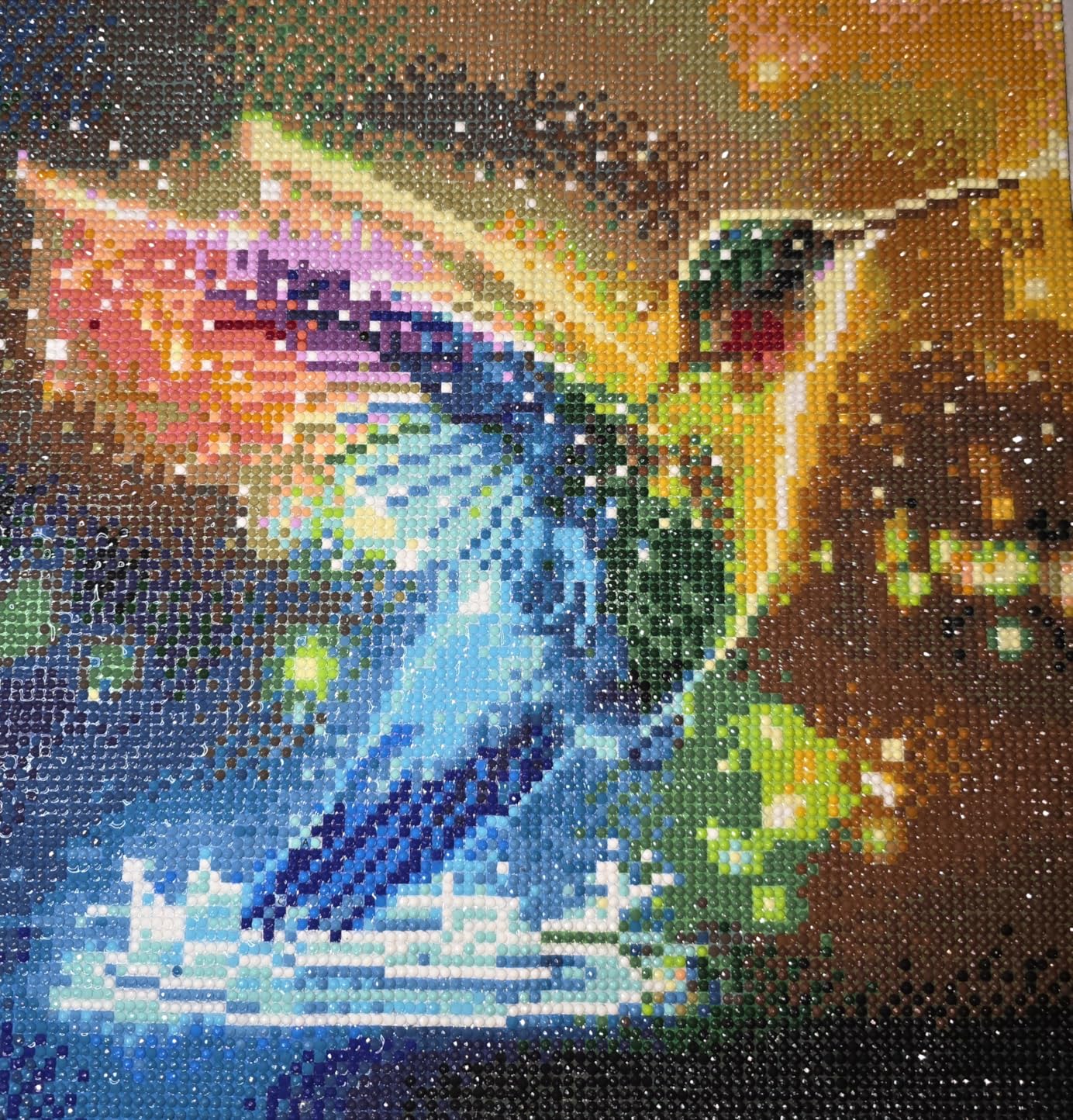 Offito Starry Sky Diamond Art Kits for Adults, 5D Aurora Lake Diamond Painting Kits for Beginners, Fantastic Landscapes DIY Full Drill Dots Gem Art Paint for Home Wall Decor 12 x 16 Inch customer photo 1