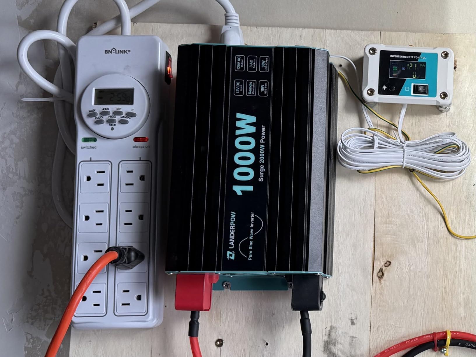 3000 Watt Pure Sine Wave Inverter 12V DC to 120V AC for RV, Truck, Solar, Home, Off-Grid, Power Inverter with 3 AC Outlet, 30W USB-C, 5V 3.1A USB, Hardwire Port, Remote Control, Surge 6000W customer photo 2