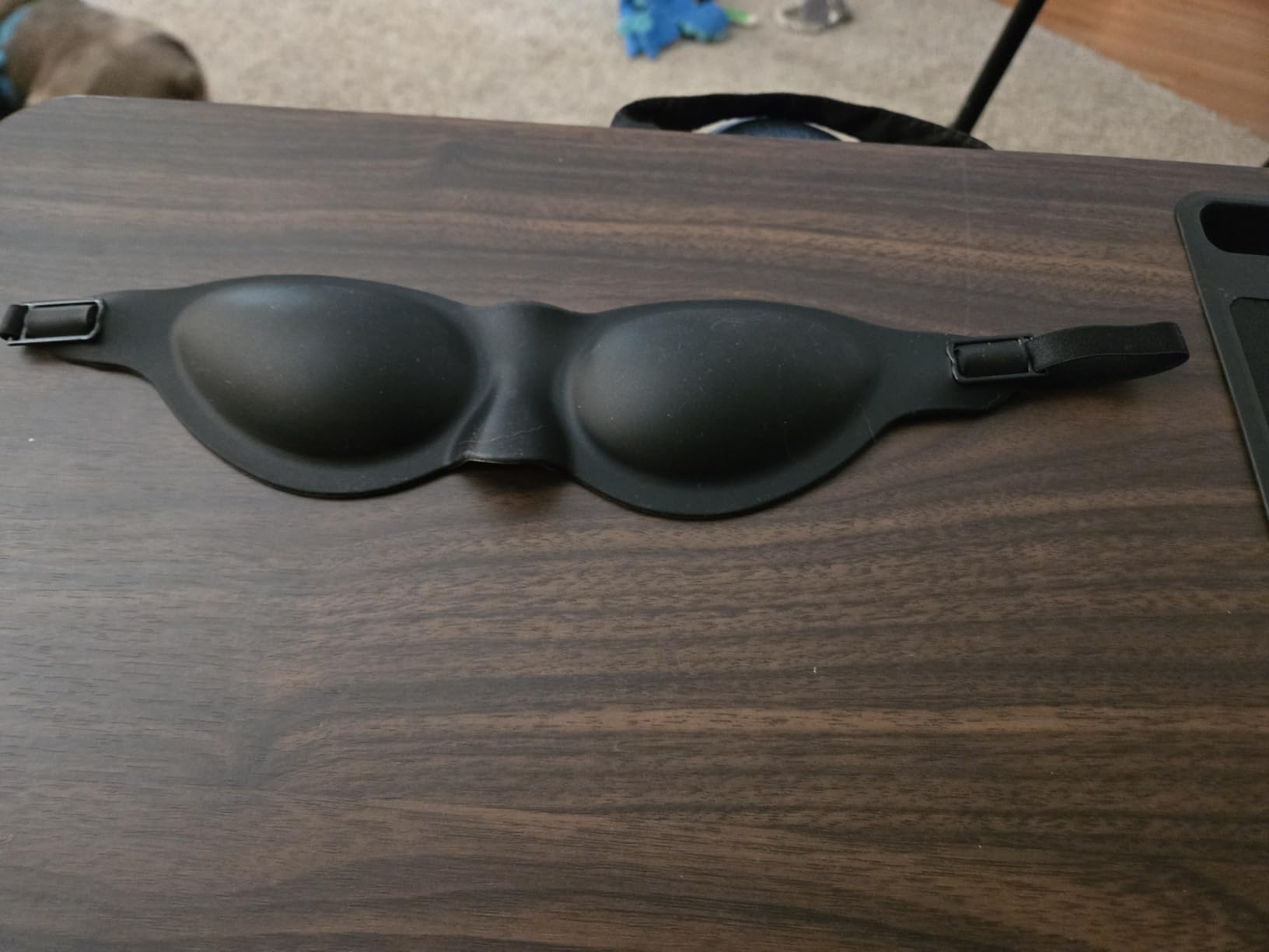 Moisture Chamber Sleep Mask for Dry Eyes - Washable Reusable Silicone Goggles with Adjustable Strap, Lightweight & Comfortable for Night Use, Helps Relieve Dry Eye Symptoms (Matte Black) customer photo 2