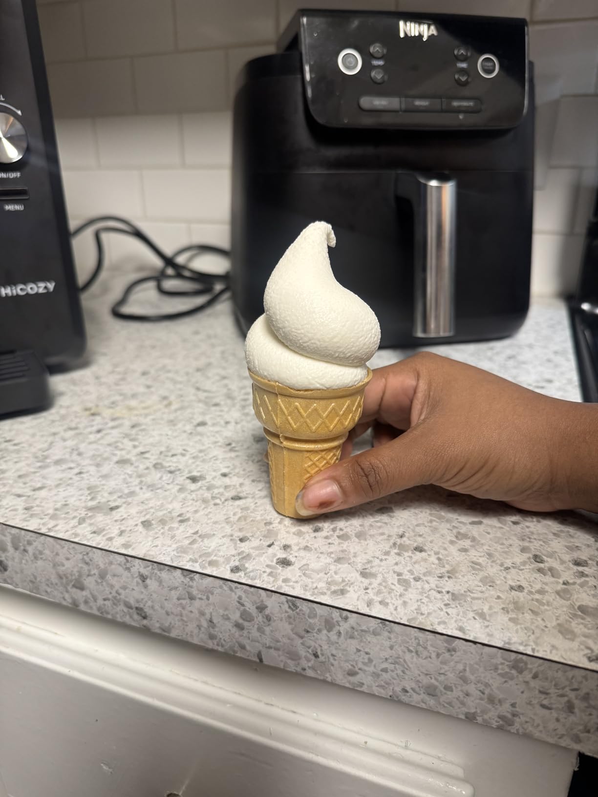 HiCOZY F3 Slushie Machine & Soft Serve Ice Cream Machine, No Ice Needed, Self-Cleaning, 5 Presets for Soft Serve, Frozen Drink, Milk Shake, Margaritas, Frappés and More customer photo 2