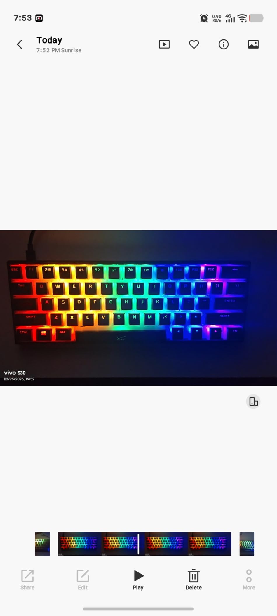 Newmen GM611 Mechanical Keyboard,Rainbow LED Backlit Gaming Wired Keyboards Compact Mini 61 Keys Portable 60 Percent Mechanical Keyboard with Black Keycaps,for Windows Laptop PC Linear Red Switches customer photo 1