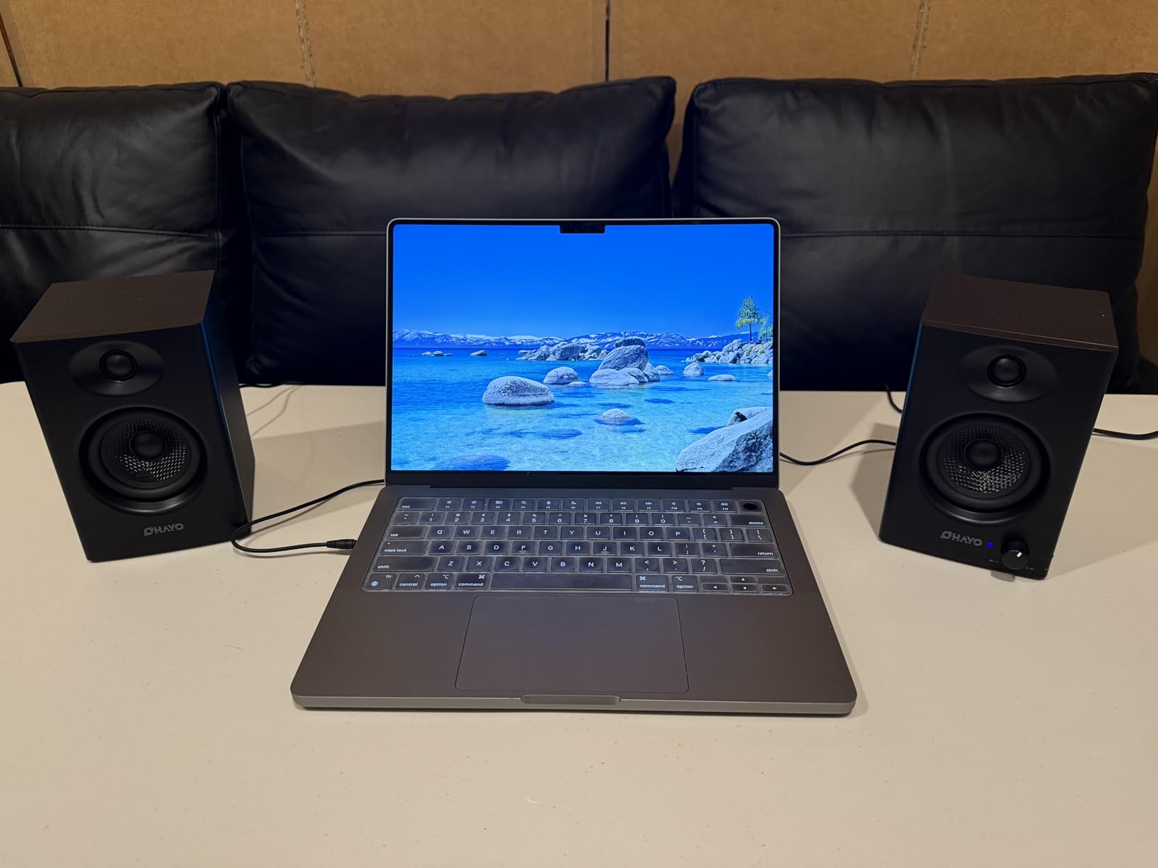 OHAYO 60W Computer Speakers for Music and Gaming, Active Bluetooth 5.3, Stereo 2.0 Speakers for Desktop PC or Laptop, 3.5mm Aux RCA USB Input, 1 Pair, Black customer photo 2