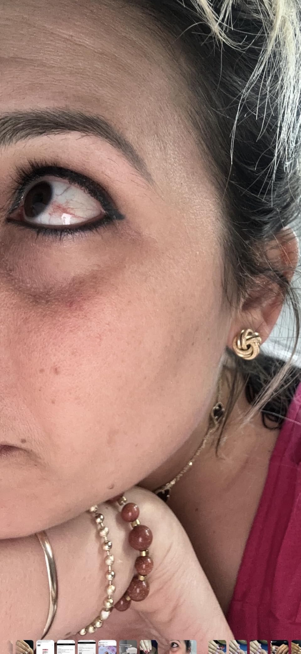 INIA 4-in-1 Eye Massager Tool Under Eye Red Light Therapy for Face, Eye Lift Depuffing Wand with Heat & Vibration for Dark Circles, Puffiness & Skin Firming customer photo 2