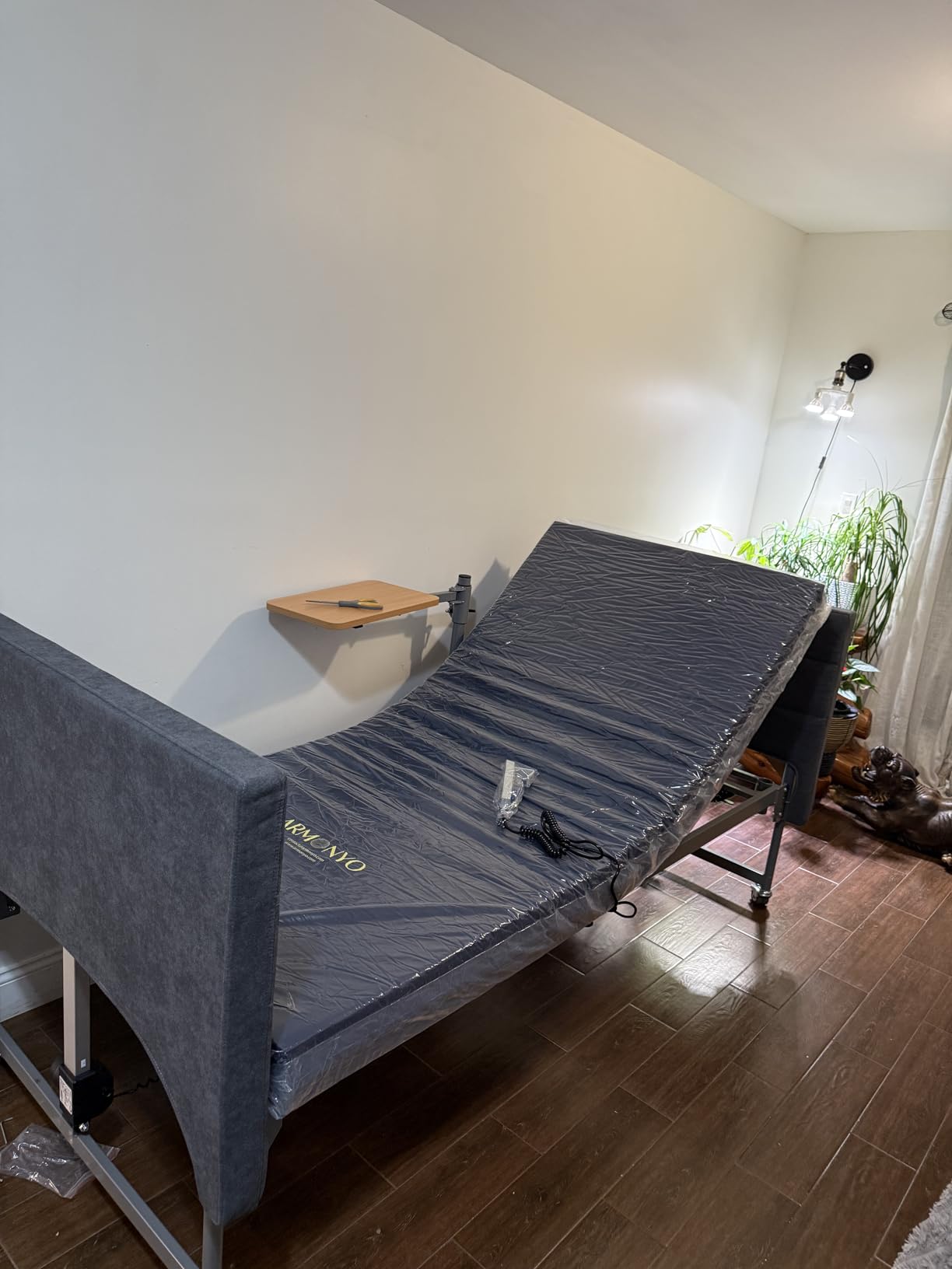 Electric Hospital Bed with Medical Mattress for Home Use - German LIMOSS Motor, Ultra-Low 8.5