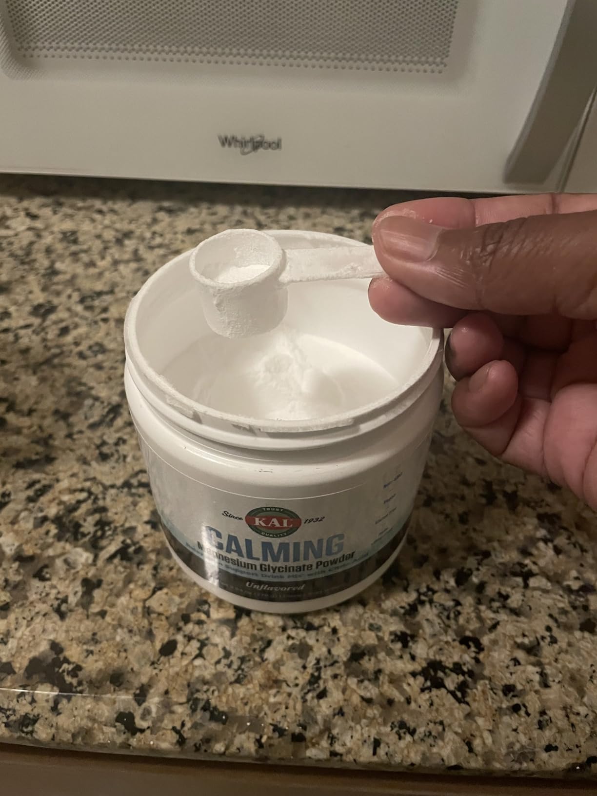 KAL Calming Magnesium Glycinate Powder Plus Citric Acid - Unflavored - Nervous System, Bone and Relaxation Support Drink Mix - No Sugar - 60-Day Guarantee, 40 Servings, 8.5 OZ customer photo 1