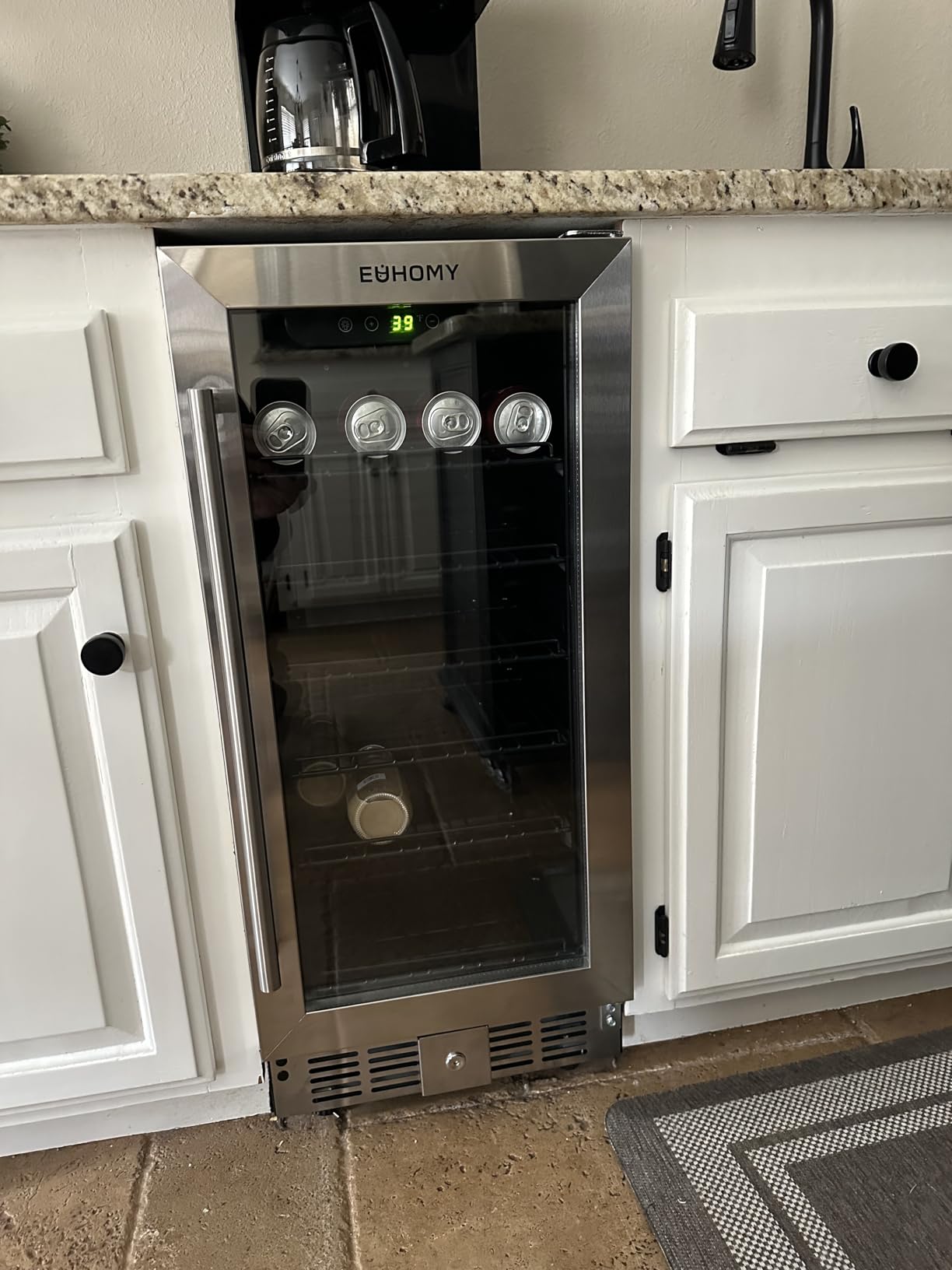 EUHOMY 24 Inch Wine Cooler Refrigerator 54 Bottl-Dual Zone, Built-in or Freestanding Wine Fridge with Glass Door, Wine Refrigerator for Home Bar Kitchen customer photo 1