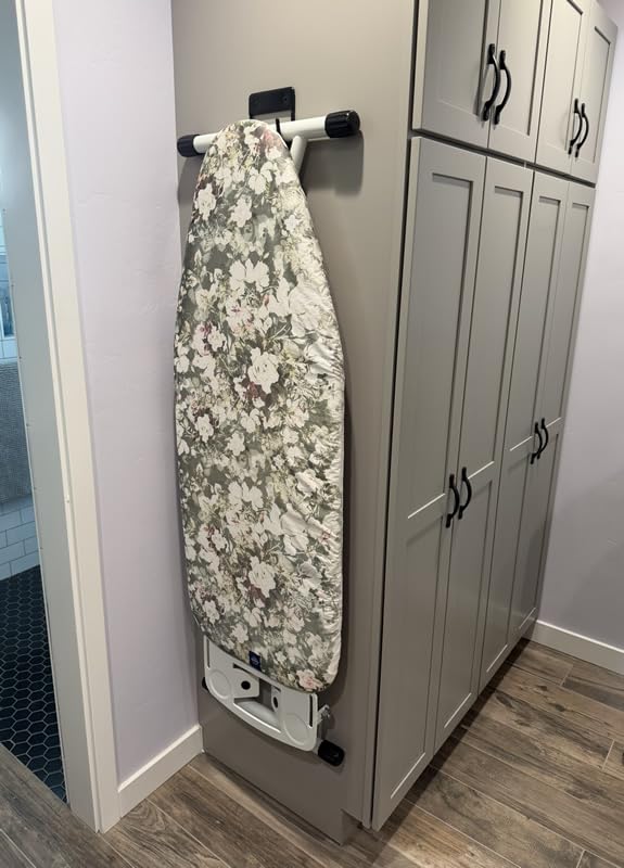 Bartnelli Extra Wide Pro Ironing Board 19x48 Ironing Surface with Iron Rest, Cord Holder, Shelf and 4 Layer Heat Resistant Cover and Pad customer photo 1